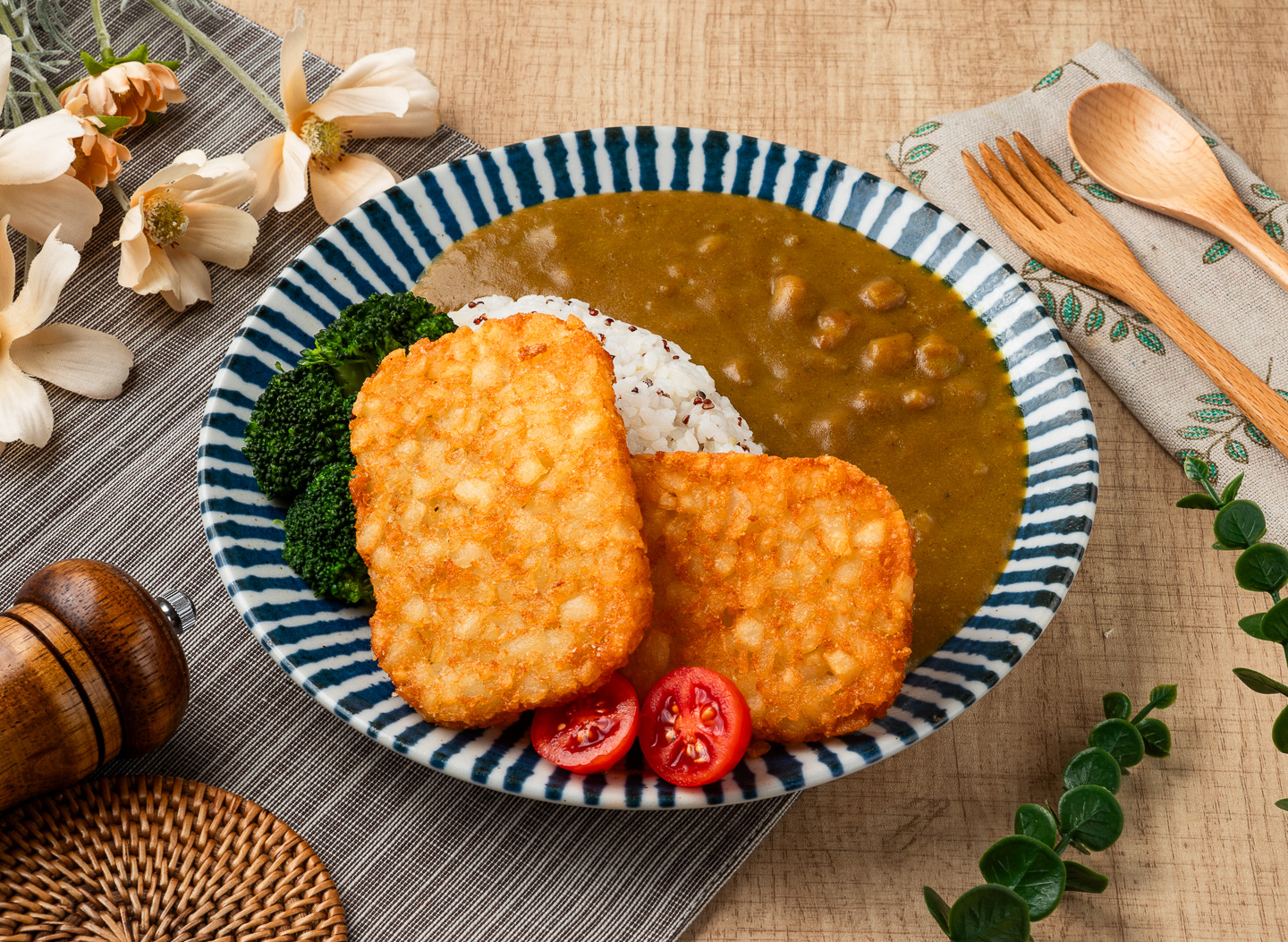酥脆金薯咖哩飯