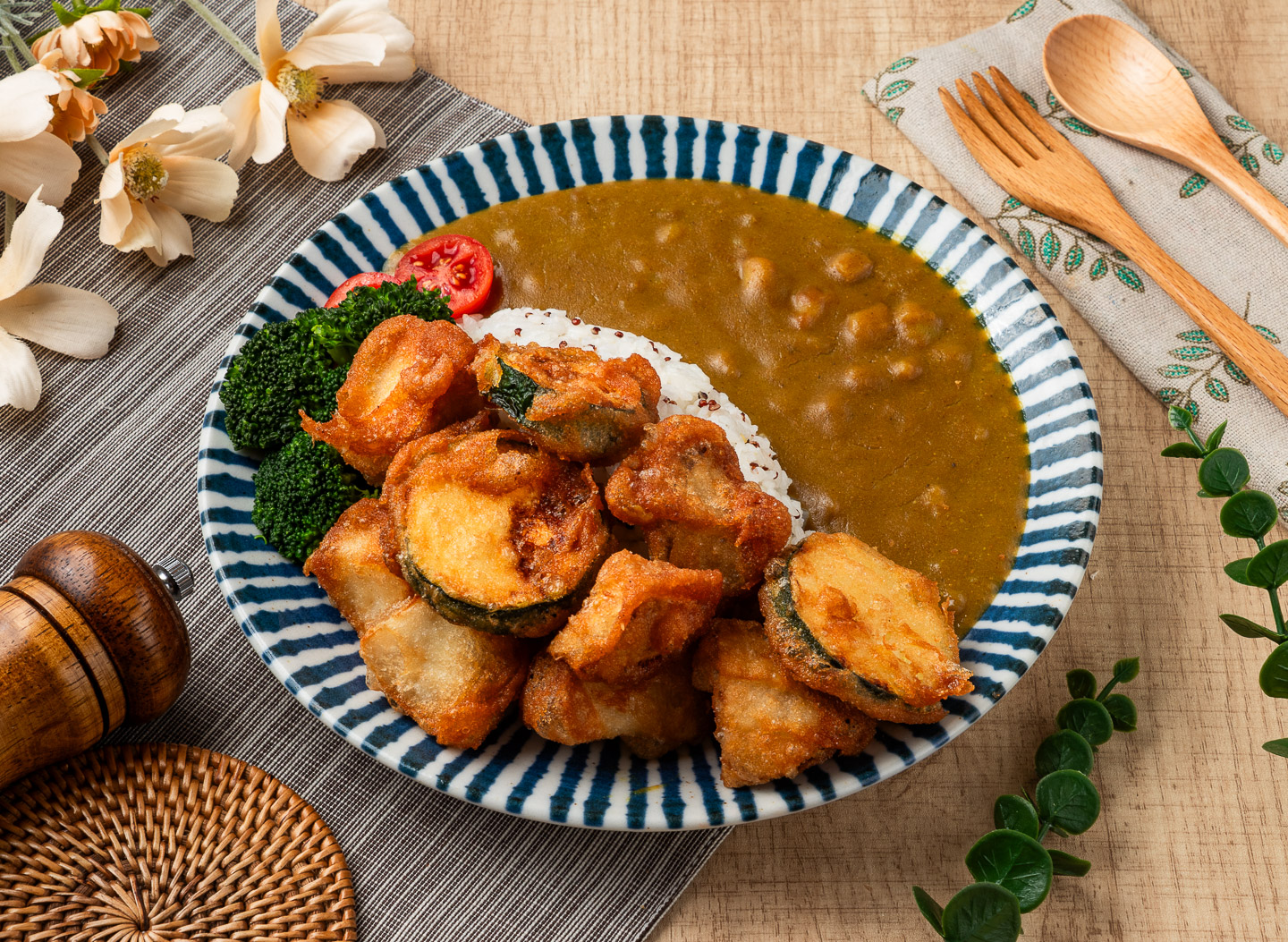 野蔬雙胞胎咖哩飯